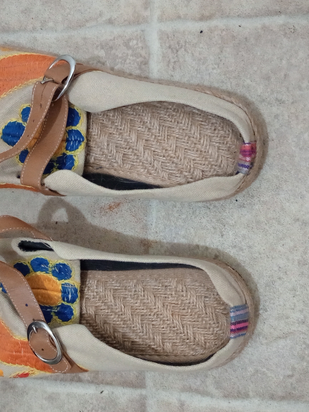 Bohemian Hippie Fabric Clog Shoes/Sandal.Size 40